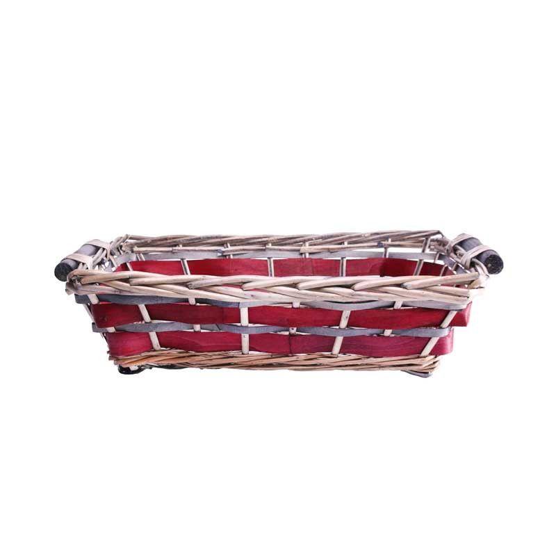 Two Red Rectangle Logo - Red Rectangle Two Tone Tray 40 45cm