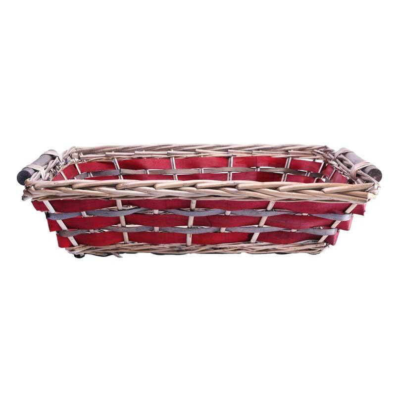 Two Red Rectangle Logo - Red Rectangle Two Tone Tray 45 50cm