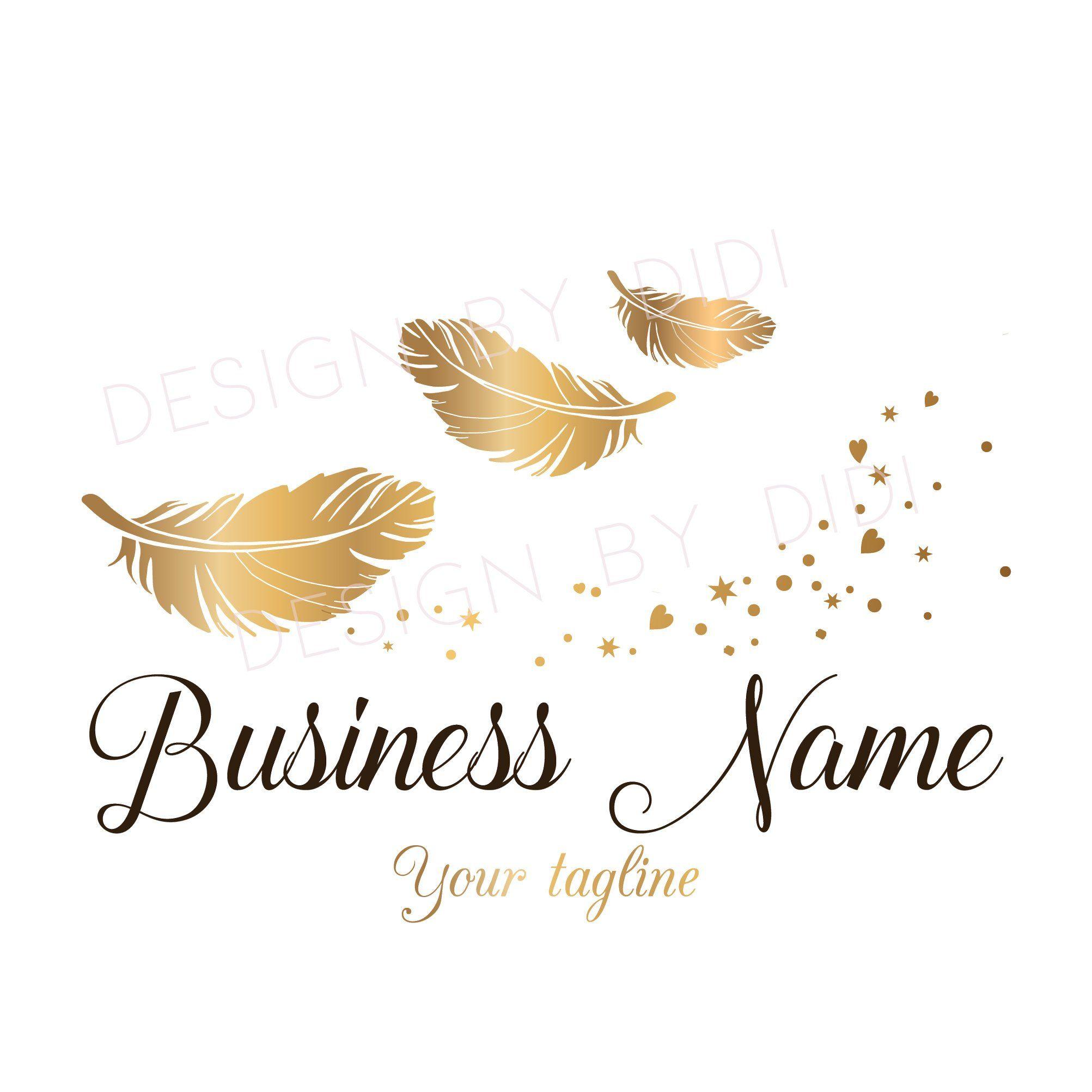 Gold Feather Logo - Round circle gold feathers logo design, glitter feathers gold ...