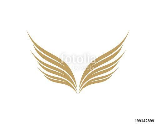 Gold Feather Logo - Gold Feather Wing Logo Stock Image And Royalty Free Vector Files