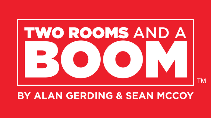 Two Red Rectangle Logo - TWO ROOMS and a BOOM! by Alan Gerding — Kickstarter