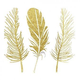 Gold Feather Logo - Feather Vectors, Photos and PSD files | Free Download