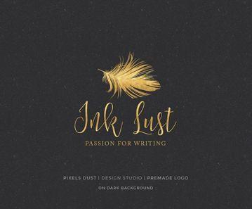 Gold Feather Logo - 53 Awesome Feather Logo Designs | Design Listicle