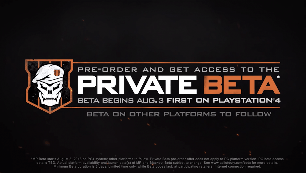 Bo4 Beta Logo - Call of Duty: Black Ops 4 Private Multiplayer Beta FAQ