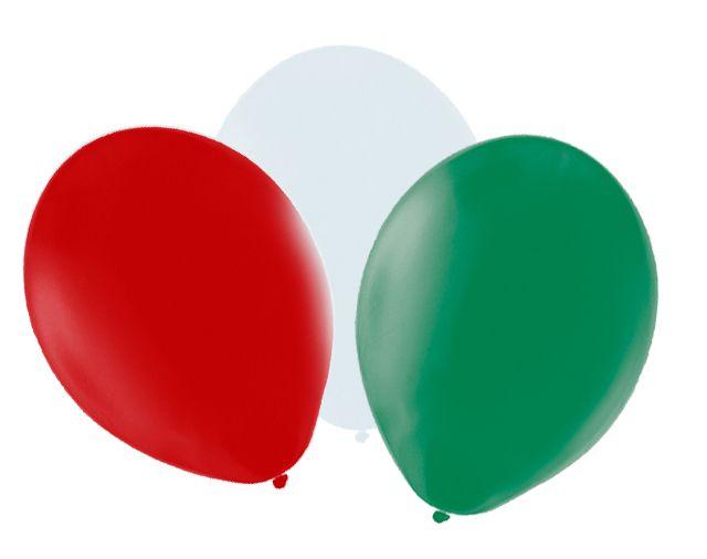 Red White and Green Logo - Red, White & Green Balloons 10