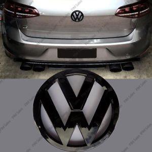 VW Grill Logo - Volkswagen Golf VW Mk7 VII Rear Black Badge Gloss Logo Emblem Boot