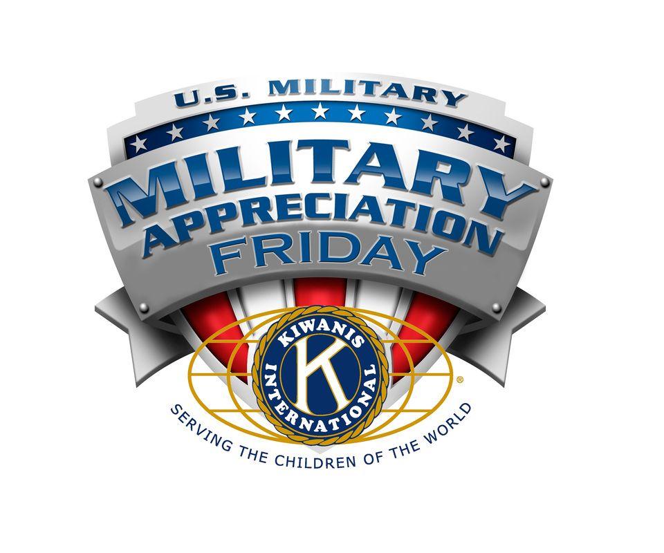 Red White Blue Military Logo - Friday Appreciation Night