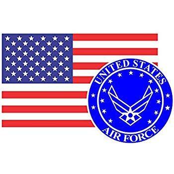 Red White Blue Military Logo - Morale Tags Air Force Seal USAF Emblem Logo Military 5