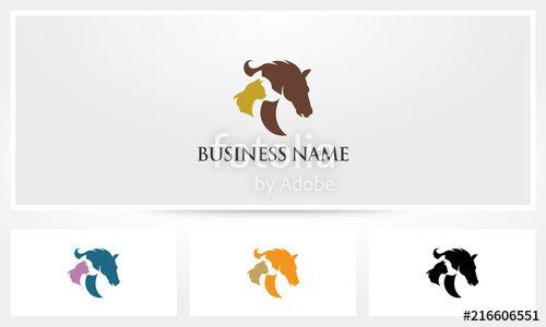 Horse and Dog Logo - Horse Dog Cat Pet Veterinary Logo Stock Image And Royalty Free