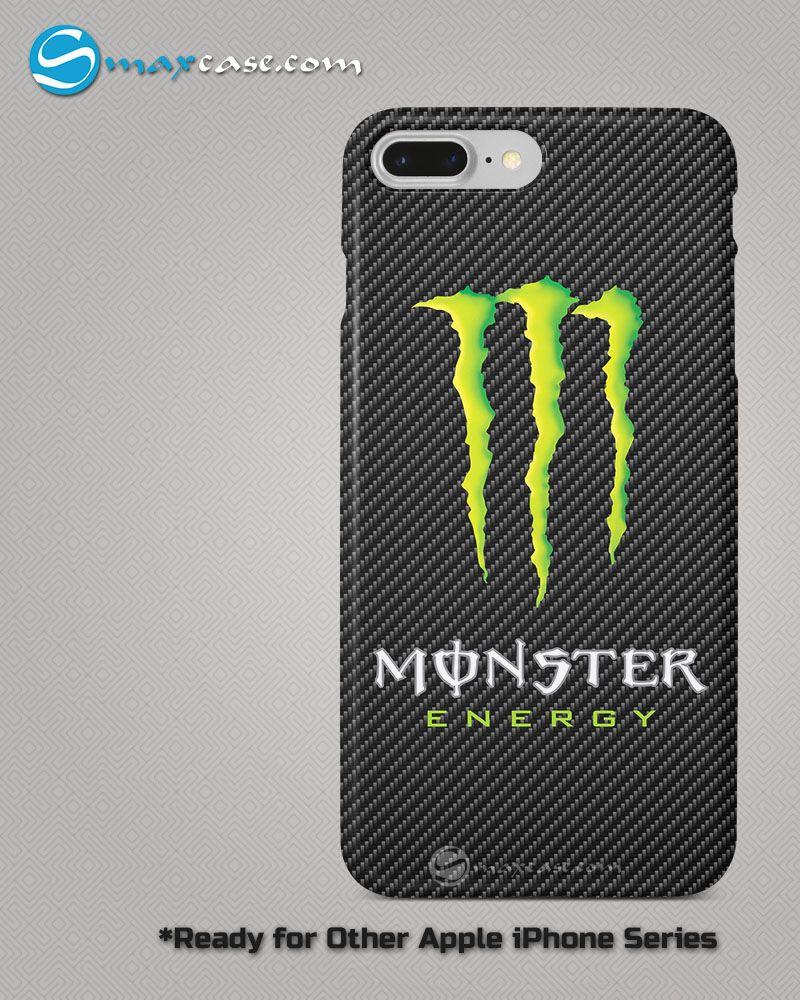 Camo Monster Energy Logo - Monster Energy Logo Carbon Phone Case Apple iPhone Series Cover