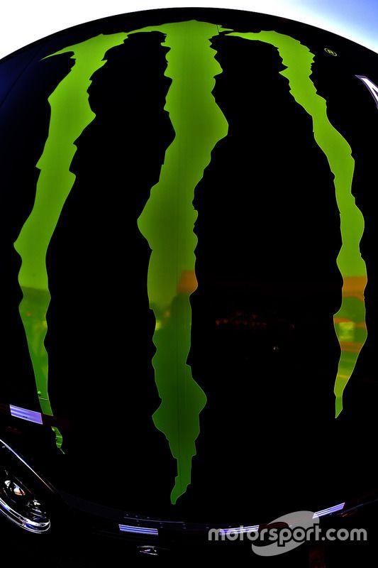 Camo Monster Energy Logo - Monster Energy logo at Fontana - NASCAR Cup Photos