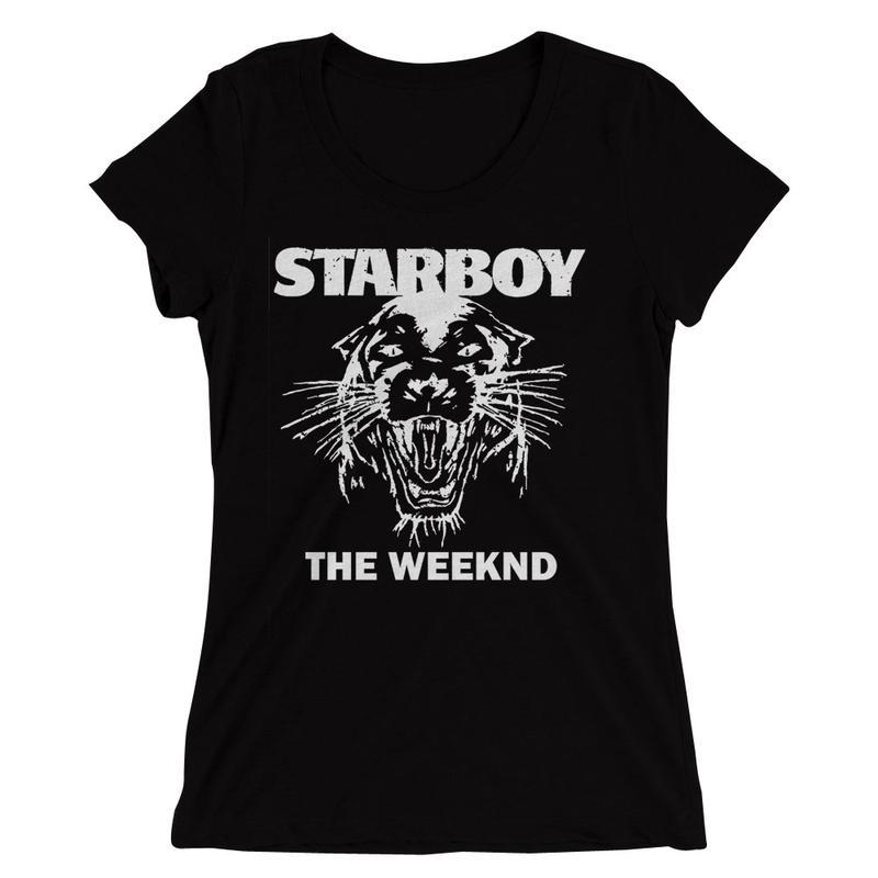 The Weeknd Logo - The-Weeknd-Starboy-Logo-Women'S-T-Shirt - BlueSkyTee