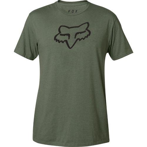 Green Fox Head Logo - Fox Racing 2018 Legacy Fox Head Tee - Fatigue Green