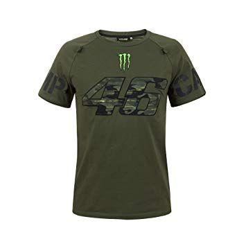 Camo Monster Energy Logo - 2018 VR46 Valentino Rossi #46 Monster Energy Mens T-Shirt CAMO ...