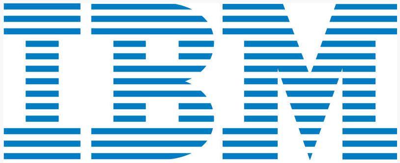 Original IBM Logo - How Paul Rand and IBM fathered Apple and the Beautiful Computer ...