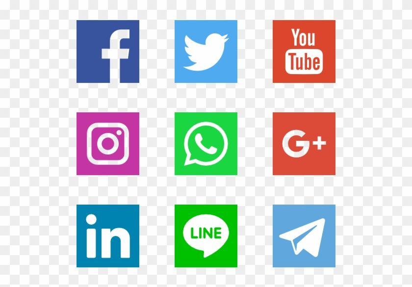 Pattern in a Social Media Logo - Social Networks Logos - Logo Social Media Vector - Free Transparent ...