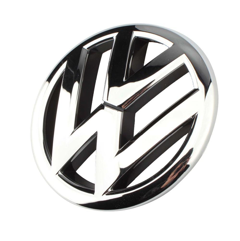 VW Grill Logo - OEM 120mm Front Grille Grill Emblem Chrome Logo Badge for Volkswagen ...