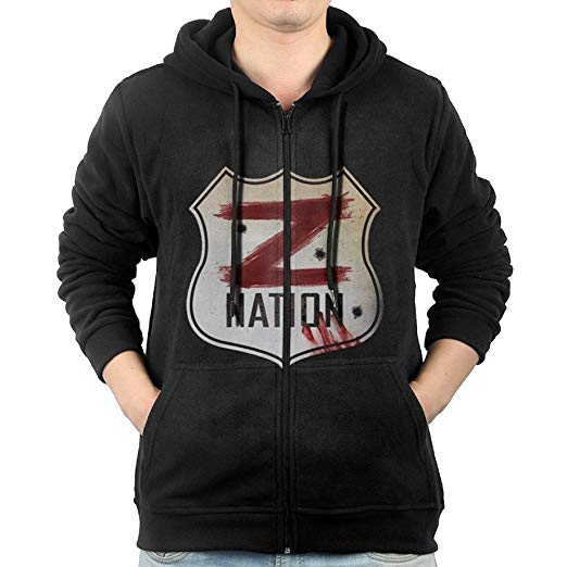 Z Nation Logo - LetBiBi Hoodie Sweatshirt Men's Z Nation Logo Long Sleeve Zip-up ...