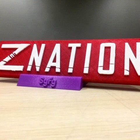 Z Nation Logo - Free 3D model Z Nation Title Logo ・ Cults