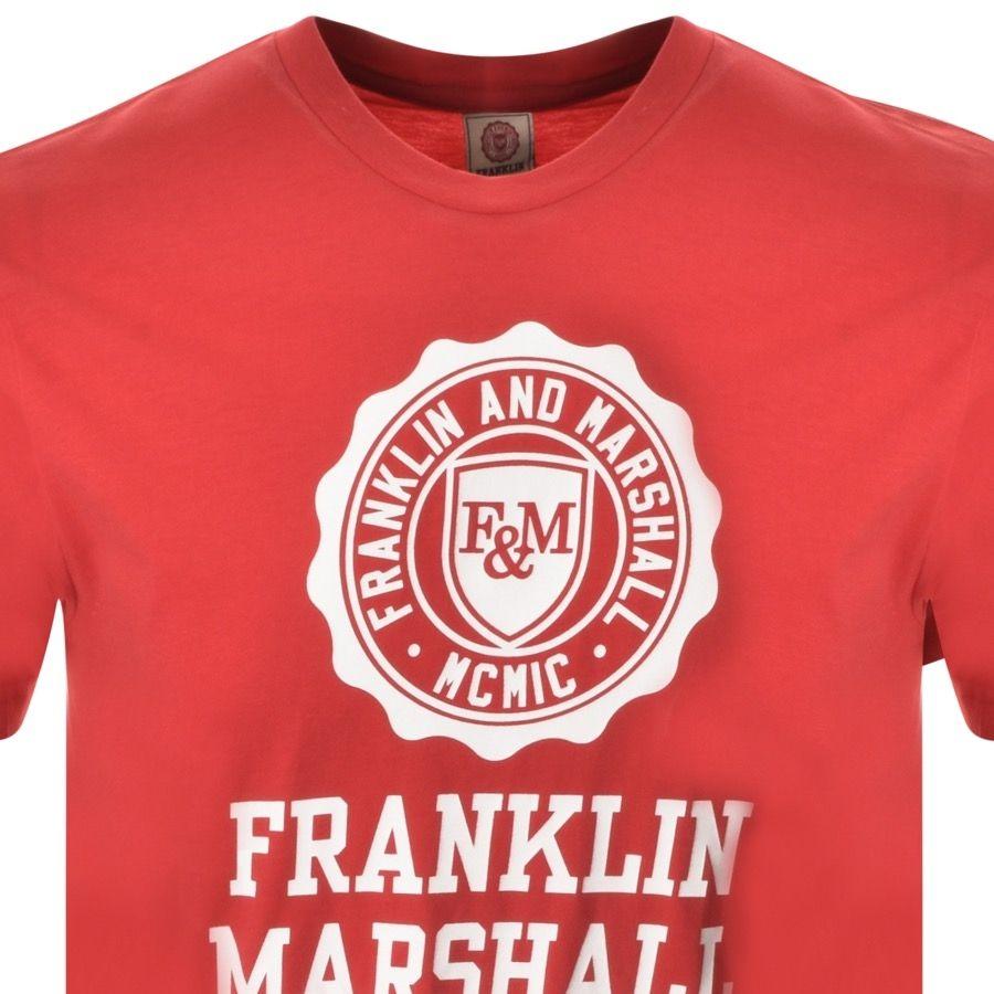 Red Marshall Logo - up to 65% off Franklin Marshall Logo T-Shirt Red, Hot Sale