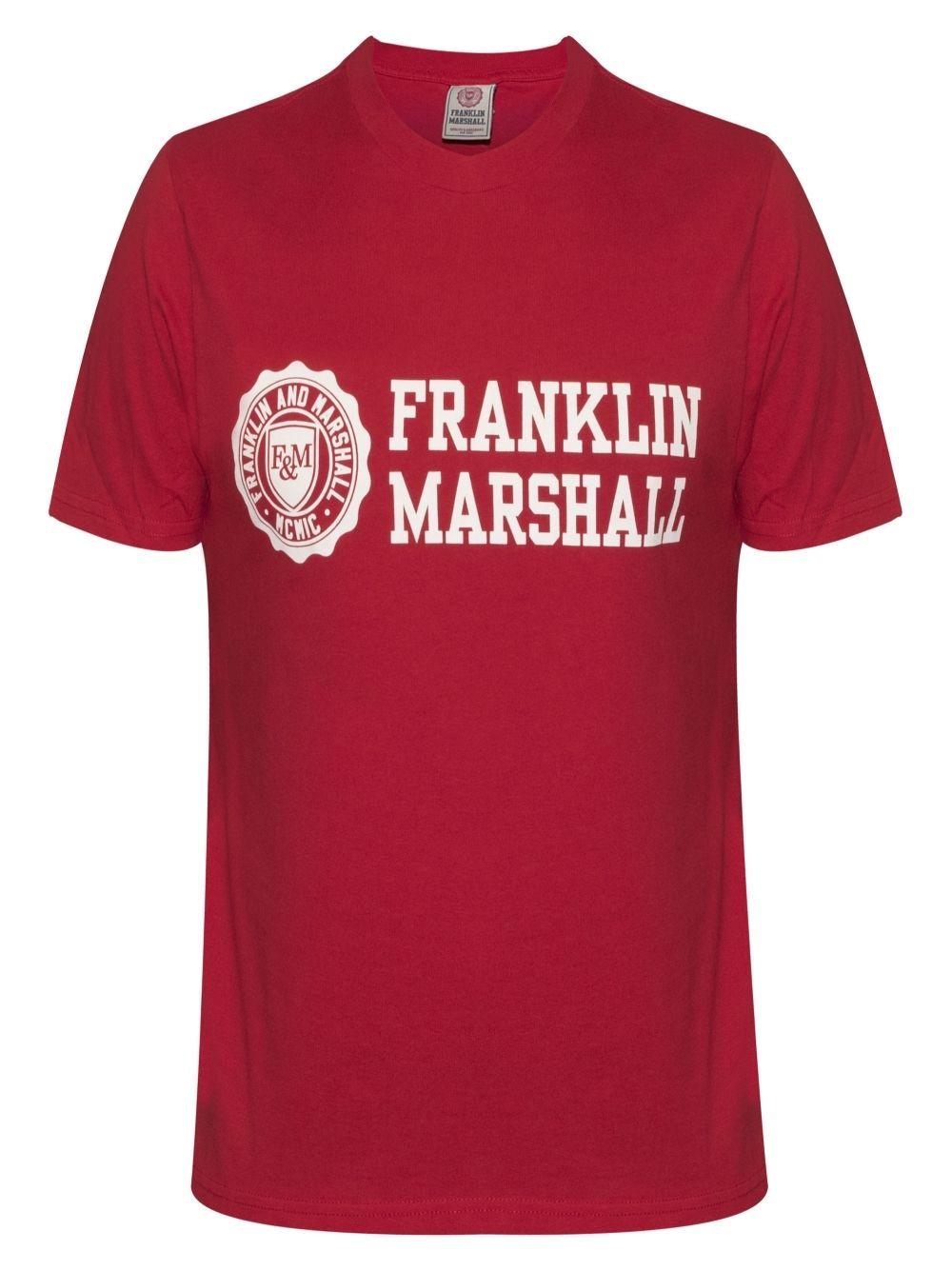 Red Marshall Logo - Franklin & Marshall Red Logo T-Shirt | Designerwear