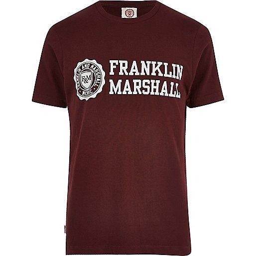 Red Marshall Logo - river island shirts River Island Men Dark Red Franklin & Marshall ...