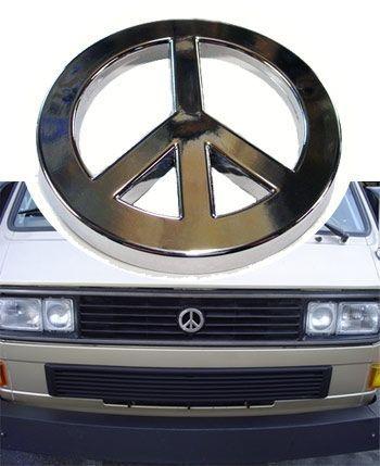 VW Grill Logo - Peace Emblem – Front Grille | CampervanCulture.com