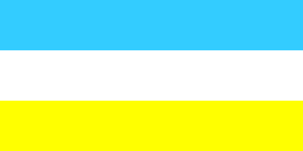 Blue White Yellow Flag Logo - Jewish Autonomous Region (Russia)