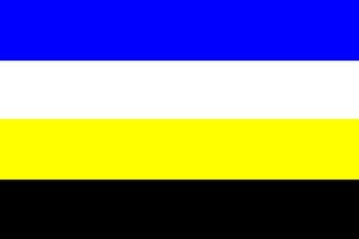 Blue White Yellow Flag Logo - Blokzijl (Netherlands)