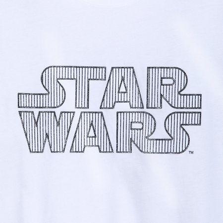 Glitter Disney Logo - Disney T-Shirt for Women - Star Wars Glitter Logo - White