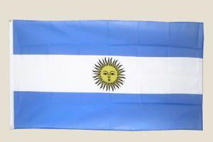 Blue White Yellow Flag Logo - Argentina Flag 3x5 Blue White Yellow Sun Polyester 2 Brass Grommets ...