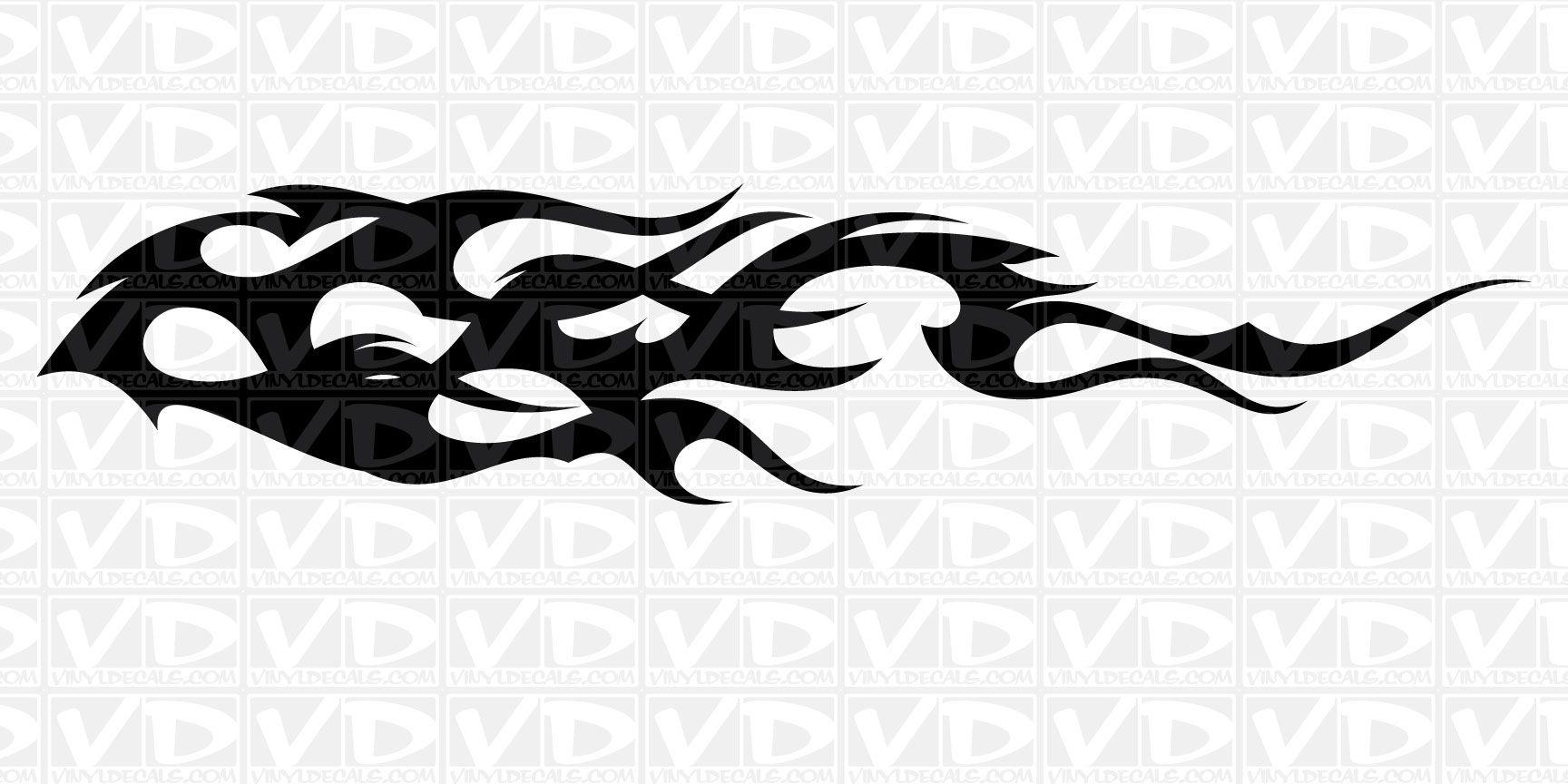 Side Flame Logo - VinylDecals.com | Side Flame Vinyl Decal Sticker