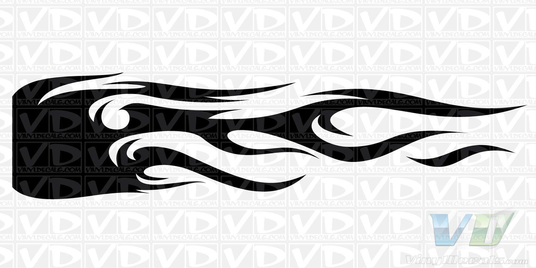 Side Flame Logo - Tribal Flame Graphics | VinylDecals.com | Side Flame Vinyl Decal ...
