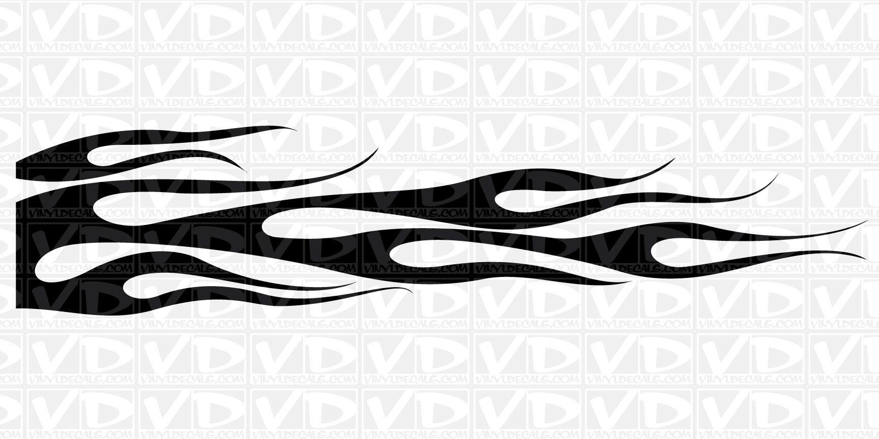 Side Flame Logo - Flame Wall Decals - Elitflat