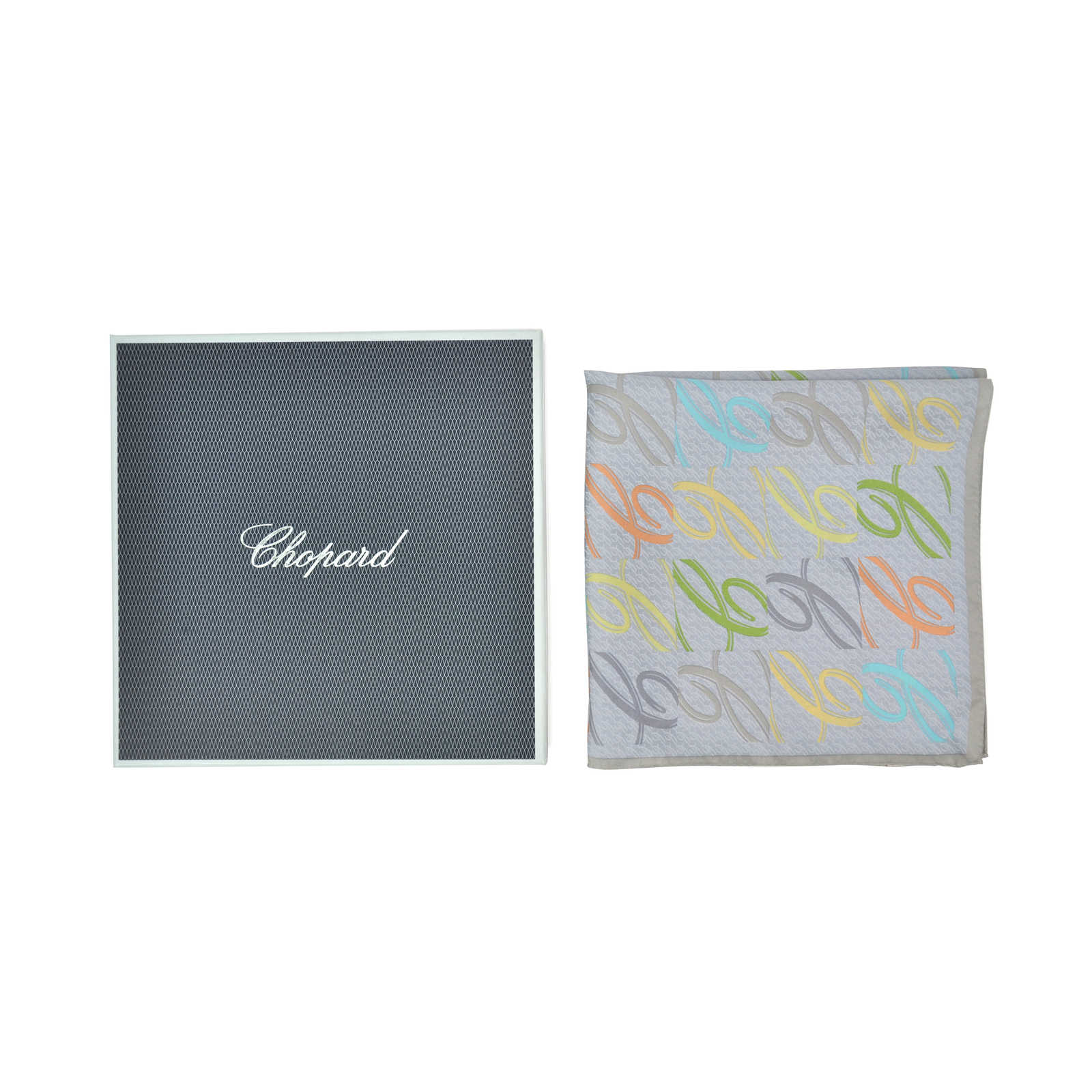 Chopard Logo - Authentic Pre Owned Chopard Multicolour Logo Square Scarf (PSS-265 ...