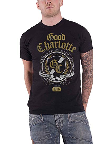 Good Charlotte Official Logo - Amazon.com: Good Charlotte T Shirt Band Logo Crest Official Mens ...