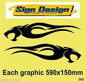 Side Flame Logo - THUNDERCAT CAR SIDE FLAME DECALS GRAPHICS STICKER 300 | eBay