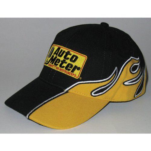Side Flame Logo - Amazon.com: Auto Meter 0442 BLACK HAT W/YELLOW SIDE FLAME ...