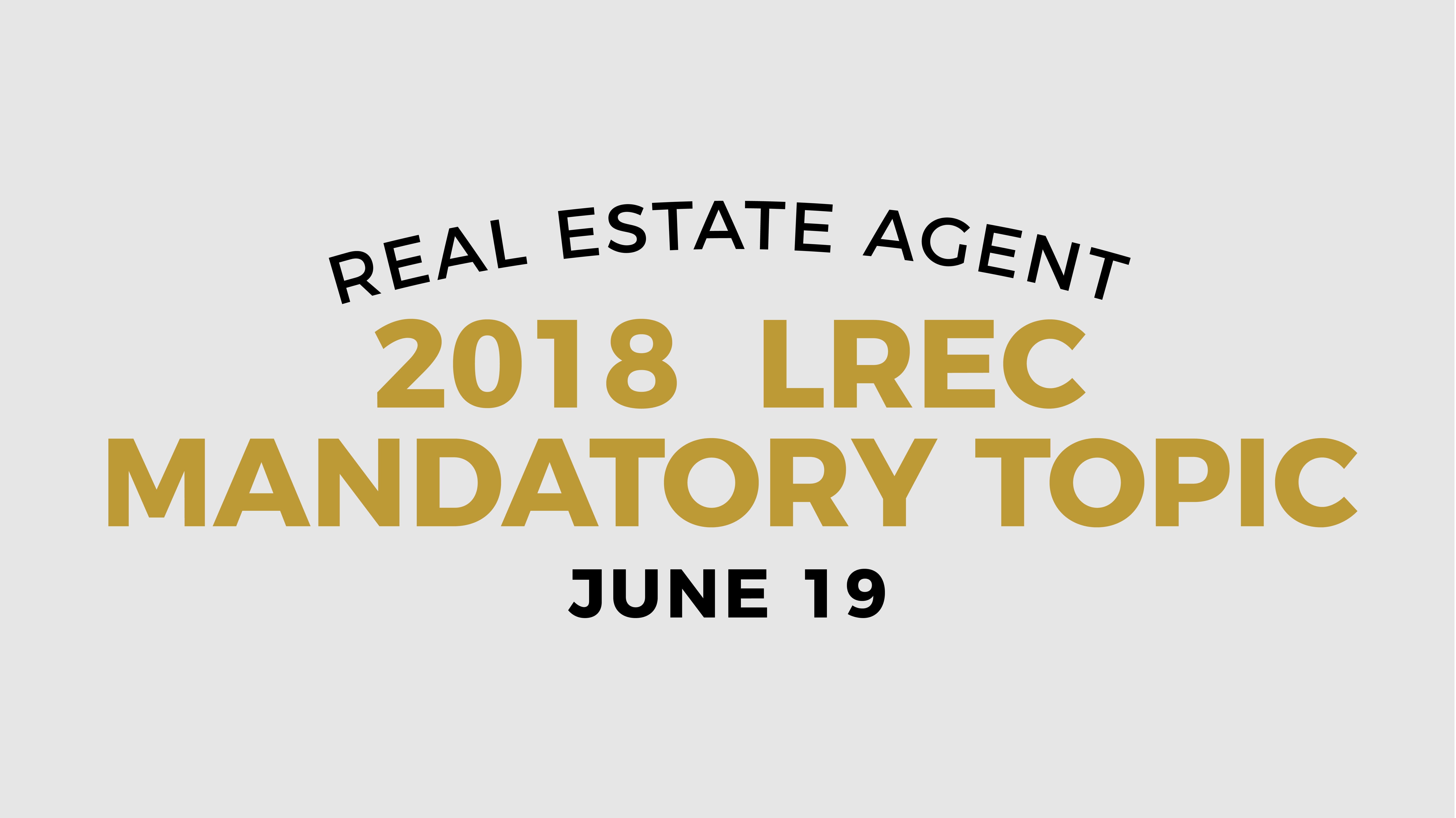 Lrec Logo - June 19 - 2018 LREC `Real Estate Best Practices` Mandatory C.E. ...