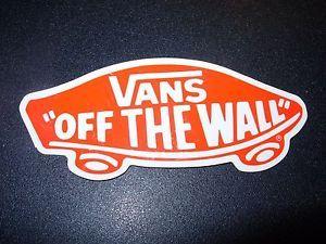 Vans Red Logo - VANS Skate Sticker Off The Wall Red Logo 4.25 shoes skateboards