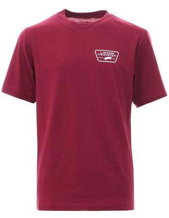 Vans Red Logo - Vans Rumba Red Classic Full Patch Logo Back T Shirt