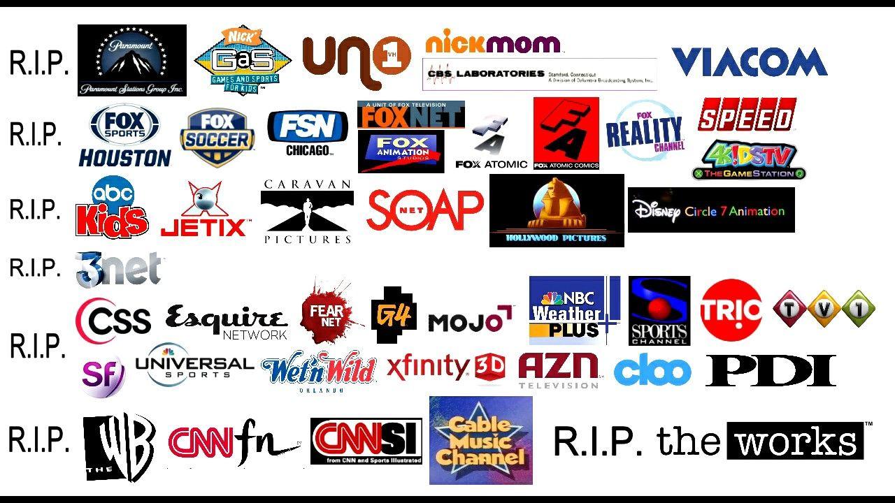 TV and Film Logo - Defunct Film Studio & TV Logos (Media conglomerate) - YouTube