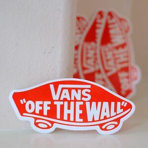 Vans Red Logo - VANS OFF THE WALL Red Logo Japan 4x1.5 waterproof plastic