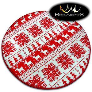Stars in Circle Tree Logo - Circle CHRISTMAS RUGS 'XMAS' CARPETS Tree Carpet Raindeer Santa ...