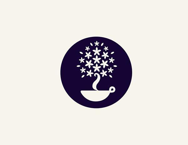 Stars in Circle Tree Logo - Star Tree Tea