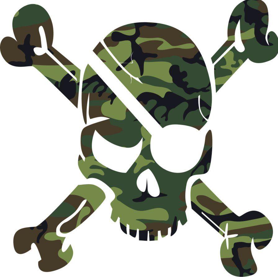 Camo Skull Logo - Camouflage Skull Pirate by SeeMyPixels. Cool. Camo wallpaper