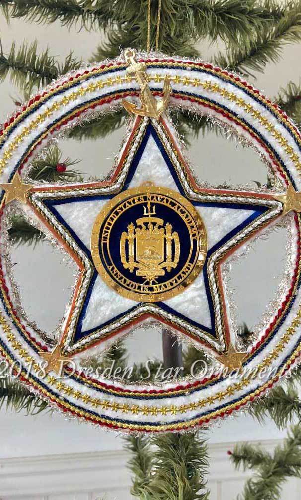Stars in Circle Tree Logo - Reserved For Joseph– Two Sided Patriotic Circle Star With Naval