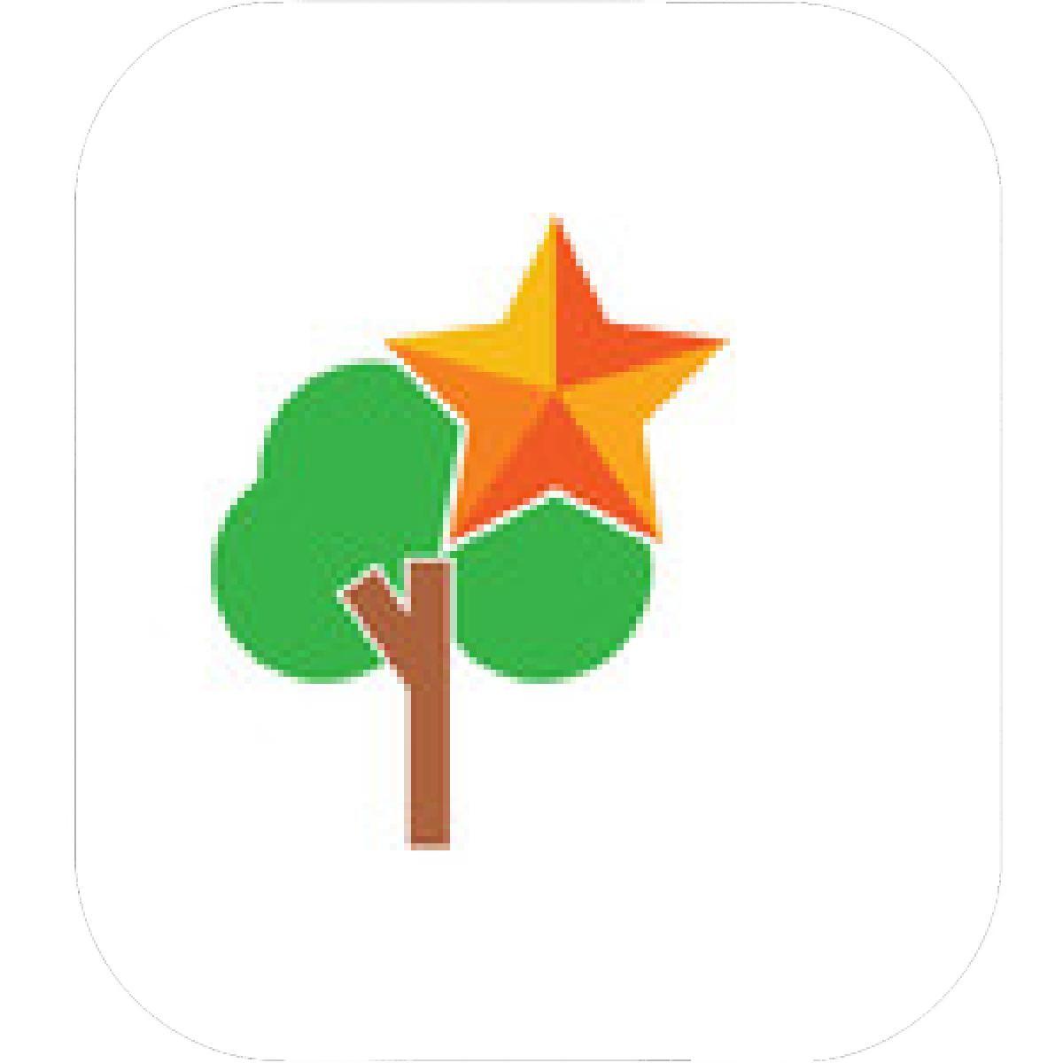 Stars in Circle Tree Logo - Designs