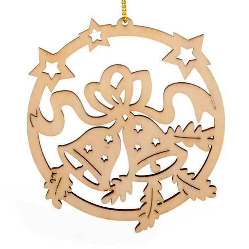 Stars in Circle Tree Logo - Christmas tree decoration, circle with stars and bells. online