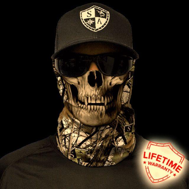 Camo Skull Logo - Salt Armour SA Snow Camo Skull Face Shield Sun Mask Balaclava USA